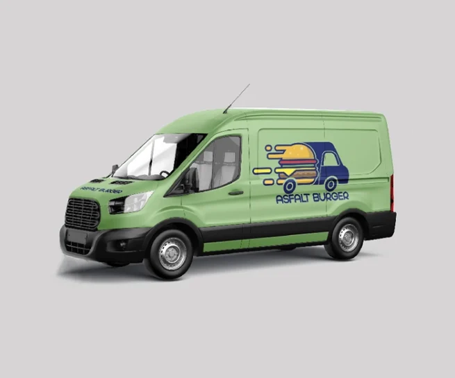 طراحی لوگو آسفالت برگر