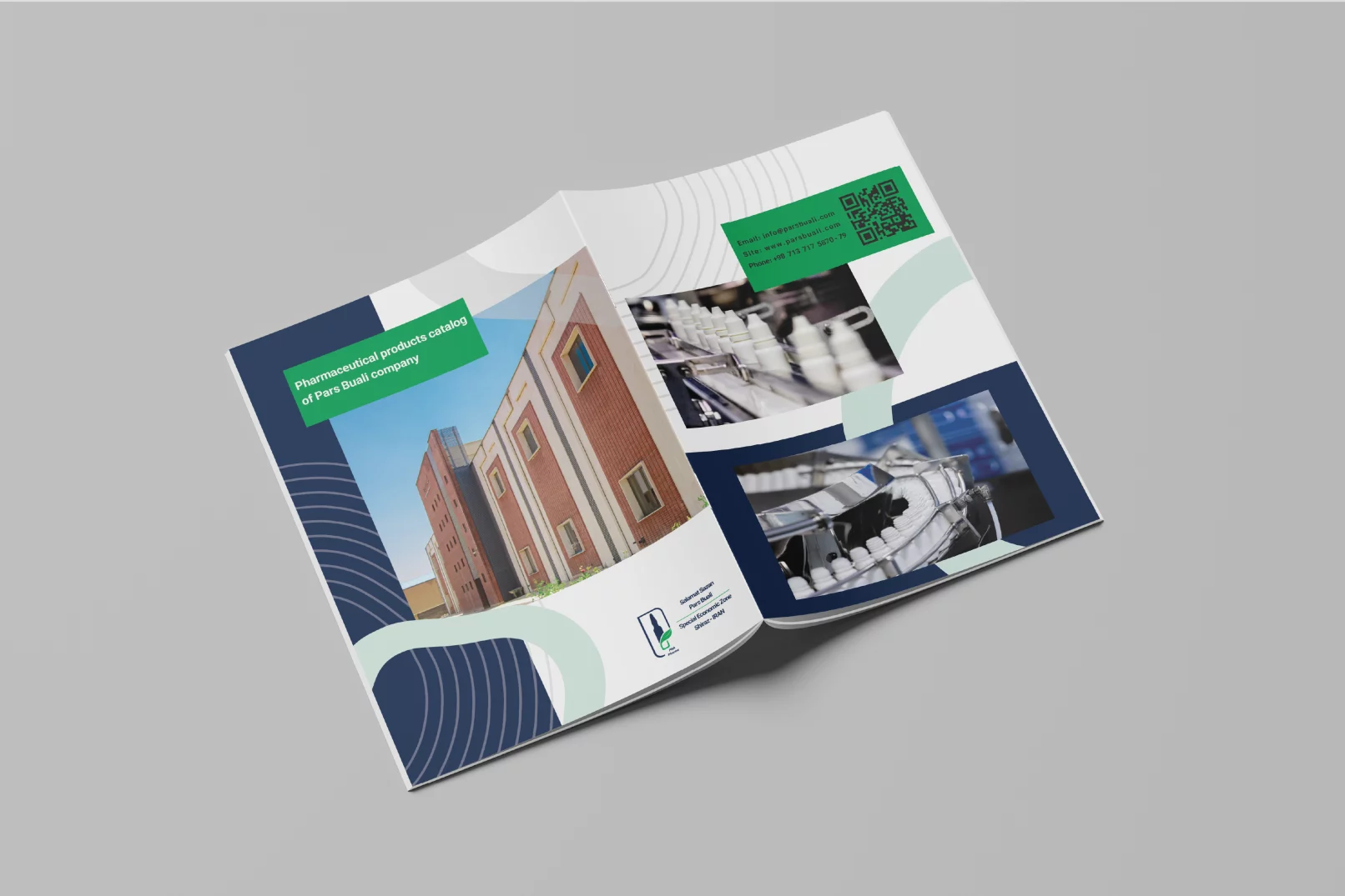 طراحی کاتالوگ شرکت داروسازی پارس بوعلی